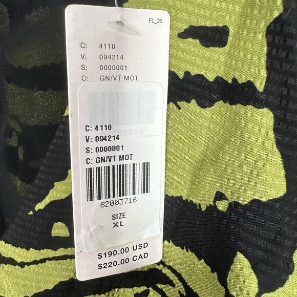 Anthropologie Exquise Wrap Blouse XL Green Black Tiger Print NWT $190 - Picture 8 of 16